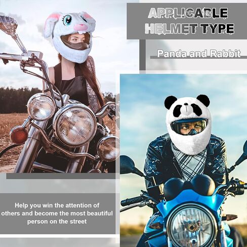Chuarry Motorcycle Helmet Cover Cute Animal Helmet Cover Funny Helmet Decoration Dust Cap for Rides GIF (Helmet Not Included) in Saudi Arabia