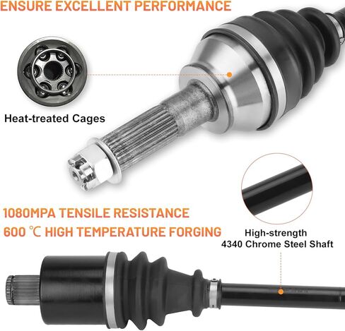 Rear CV Axle for Polaris Sportsman 570 X2 Touring Trail 2015-2022, Sportsman 450 HO 2016 2017 2018 2019 2020 2021 2022 1332936 ATV Powersports Axles in Kuwait