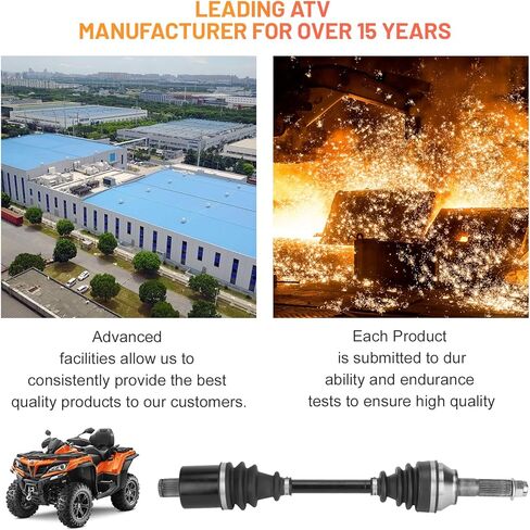 Rear CV Axle for Polaris Sportsman 570 X2 Touring Trail 2015-2022, Sportsman 450 HO 2016 2017 2018 2019 2020 2021 2022 1332936 ATV Powersports Axles in Kuwait