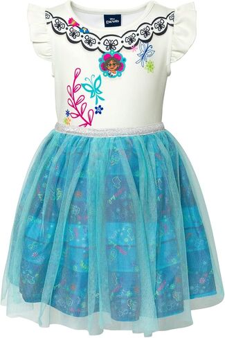 Disney Girls Short Sleeve Tulle Dress Toddler to Big Kid Sizes (2T - 18-20) in Kuwait