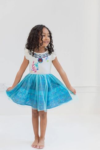 Disney Girls Short Sleeve Tulle Dress Toddler to Big Kid Sizes (2T - 18-20) in Kuwait