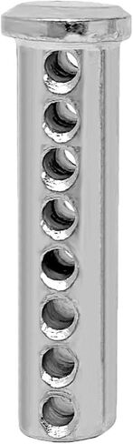 Heavy Duty Adjustable Clevis Pin ,Fastener Tool Size 3/8 x 2inch Zinc Steel 8 Holes W/ Matching R- Clip (4) in Saudi Arabia