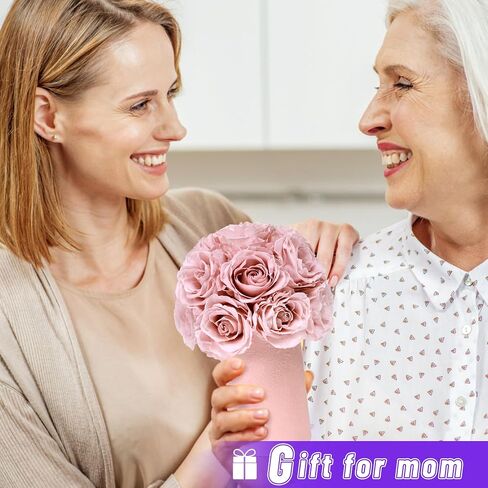 ANLUNOB Gift 20-Piece Forever Rose Round Barrel Preserved Roses Forever Flowers for Delivery Prime Mothers Day & Valentines Day for Wife Girlfriend in Saudi Arabia