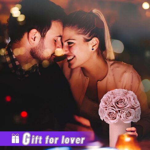 ANLUNOB Gift 20-Piece Forever Rose Round Barrel Preserved Roses Forever Flowers for Delivery Prime Mothers Day & Valentines Day for Wife Girlfriend in Saudi Arabia
