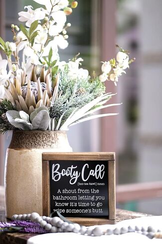 SIMPLY ANI Alexa Do The Laundry-Funny Laundry Signs for Laundry Room, Farmhouse Style Laundry Room Wall Decor, Small Signs for Laundry Shelf, Free Standing Shelf Decor, 7x7 Inch. in Saudi Arabia