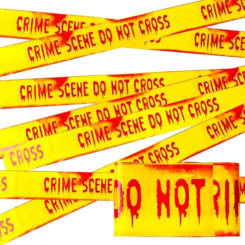 شريط تحذير من OuMuamua لتزيين الهالوين في الهواء الطلق - لا تتقاطع مع الشريط الأصفر 3 بوصة × 82 قدم شريط تحذير من مخاطر الهالوين لحفلات الهالوين وأعياد الميلاد وديكور المنازل المسكونة وشريط مسرح الجريمة in Kuwait