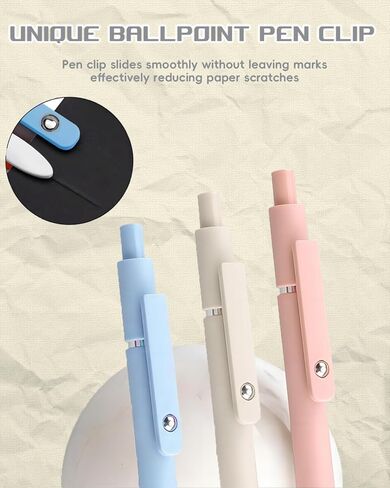 6 قطع من أقلام الجل، أقلام حبر سوداء رفيعة 0.5 مم مع سلك ناعم، أقلام سريعة الجفاف للتدوين، أقلام جمالية لطيفة ولطيفة، هدايا اللوازم المدرسية المكتبية للنساء والرجال الطلاب (الماكارون) in Kuwait