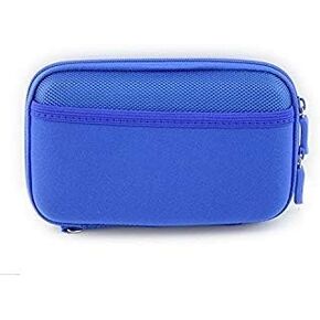 Nylon Hard Shell James Diabetes Compact Case for Glucose Meter Test Strips Lancing Device. (Blue)