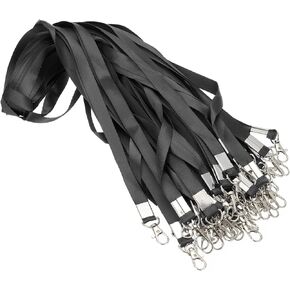 PATIKIL 100pcs Lanyards Bulk Badge Lanyard for ID Badges Teacher Lanyards ID Lanyard Durable Neck Lanyard with Clip for Key