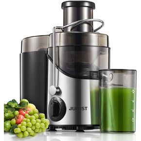 Juicer Machines, Juilist 3" Wide Mouth Juicer Extractor, for Vegetable and Fruit with 3-Speed Setting, 400W Motor, Easy to Clean, Black