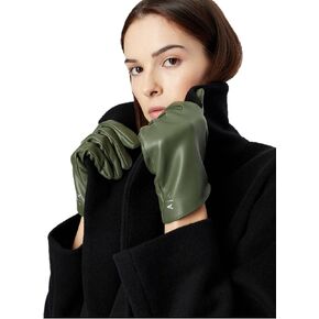 Armani Exchange womens Soft Pu Leather Gloves