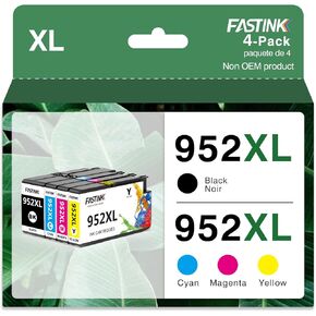 خراطيش حبر 952XL، مع استبدال رقاقة محدثة لمجموعة خراطيش الحبر HP 952XL التي تعمل مع خراطيش حبر الطابعات HP OfficeJet Pro 8710 7740 8210 8715 8720 8702 8725، 4 عبوات in Kuwait