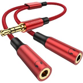 MOSWAG Headphone Splitter 3.5mm Audio Male to Dual Female Y Splitter Cable in Kuwait