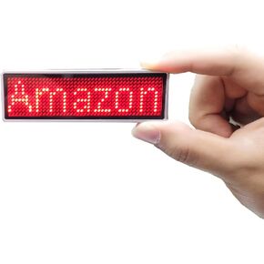 Led Scrolling Name Badges tag led Name Board (Pink)