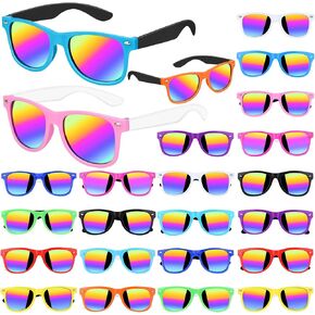 Gifts2U Kids Sunglasses Bulk Party Favors for Kids Ages 3-8, Neon Sunglasses for Boys Girls with UV400 Protection