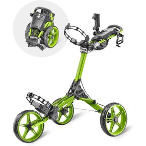 Caddytek CaddyLite Compact Semi-Auto Folding and Unfolding Golf Push Cart, Blue