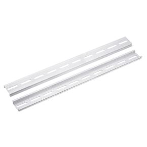 uxcell 2pcs Aluminum DIN Rails, 13 Inches Long, 35mm Wide, 7.5mm High, C45 Terminal Blocks Contactor Din Rails Terminal Blocks