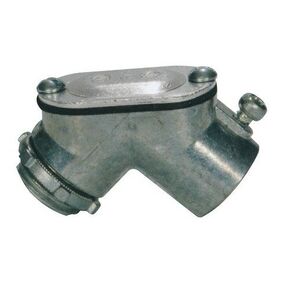 Morris Products 15032 EMT to Box Set Screw Pulling Elbow, Zinc Die Cast, 1" Trade Size