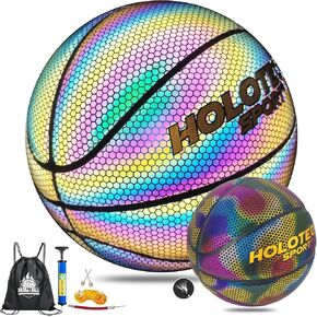 to My Daughter Holographic Basketball, Personalized Reflective Glowing Basketball Women Size 6
