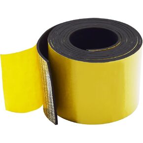 TEKDOE Adhesive Solid Neoprene Rubber Strips, Sheets, Rolls - 2 Inch Wide, 1/16 Inch Thick, 5 Feet Long - DIY Gaskets, Seals, Warehouse Flooring, Weather Stripping, Pads