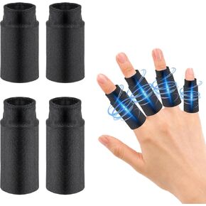 Finger Ice Sleeves 4 Finger Ice Pack Reusable Finger Cold Gel Ice Pack Black Finger Sleeves for Arthritis Thumbs & Toes Hot Cold Therapy for Arthritis in Fingers Treatment
