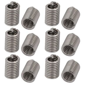 uxcell #10-24x0.475 304 Stainless Steel Helical Coil Wire Thread Insert 12pcs