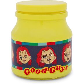 Child's Play Chucky Expressions Glass Storage Jar With Lid | Container For Snacks, Candy, Keepsakes | Holds 5 Ounces
