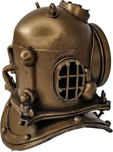 YCHTEWY-خوذة غوص معدنية على شكل ساعة مكتب ديكور منزلي إبداعي تعمل بالبطارية، للمكتب، الفندق، البار، المطعم in Kuwait