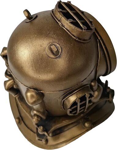 YCHTEWY-خوذة غوص معدنية على شكل ساعة مكتب ديكور منزلي إبداعي تعمل بالبطارية، للمكتب، الفندق، البار، المطعم in Kuwait