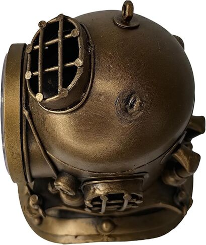 YCHTEWY-خوذة غوص معدنية على شكل ساعة مكتب ديكور منزلي إبداعي تعمل بالبطارية، للمكتب، الفندق، البار، المطعم in Kuwait