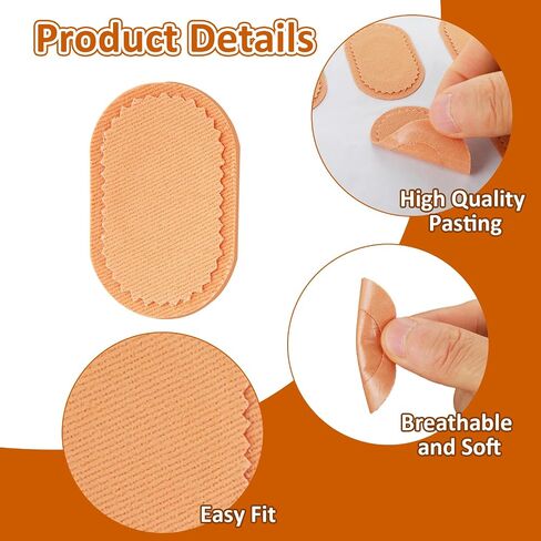 18 Pcs Corn Cushion, 1.97 Inch Adhesive Feet Heel Toe Protector Pads Corn Removers Round Cotton Padding for Women Men, Foot Care Cushions Patches Against Shoe Pressure and Friction in Saudi Arabia