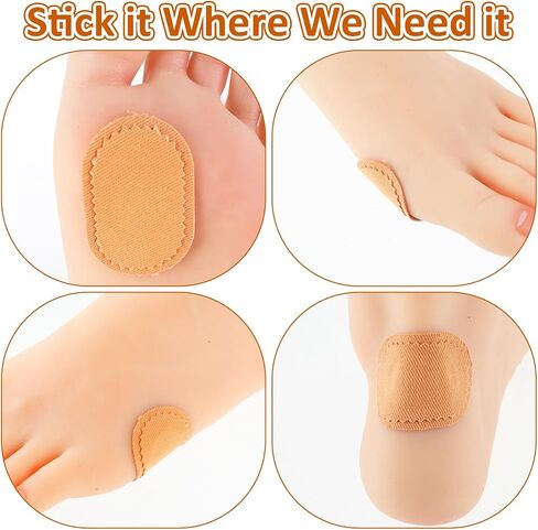 18 Pcs Corn Cushion, 1.97 Inch Adhesive Feet Heel Toe Protector Pads Corn Removers Round Cotton Padding for Women Men, Foot Care Cushions Patches Against Shoe Pressure and Friction in Saudi Arabia