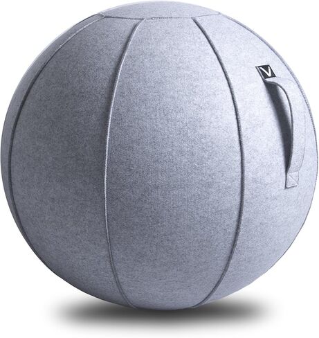 Vivora Luno Exercise Ball Chair, Pacific Cover, Chenille, Max Size (25 to 26 inches), for Home Offices, Balance Training, Yoga Ball in Saudi Arabia