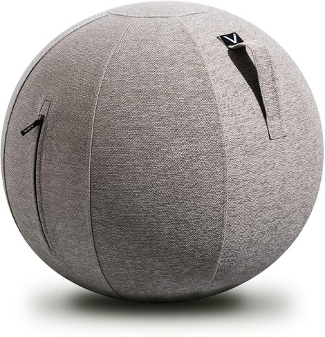 Vivora Luno Exercise Ball Chair, Pacific Cover, Chenille, Max Size (25 to 26 inches), for Home Offices, Balance Training, Yoga Ball in Saudi Arabia