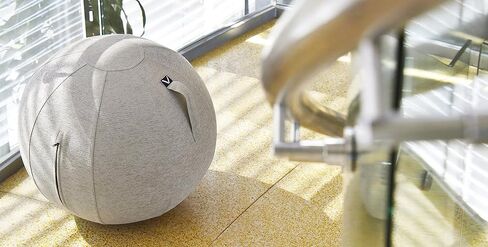 Vivora Luno Exercise Ball Chair, Pacific Cover, Chenille, Max Size (25 to 26 inches), for Home Offices, Balance Training, Yoga Ball in Saudi Arabia