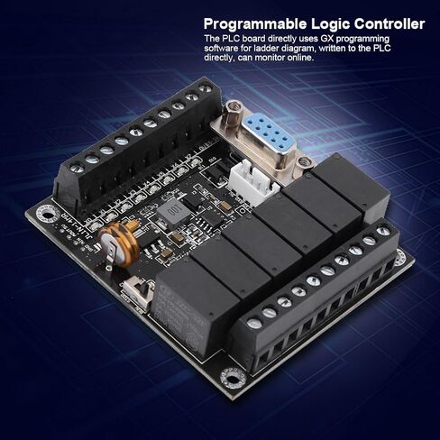 Programmable Logic Controller, DC 24V PLC Industrial Programmable Control Board FX1N-14MR Relay Controller Module for Industrial Automatic Control in Saudi Arabia
