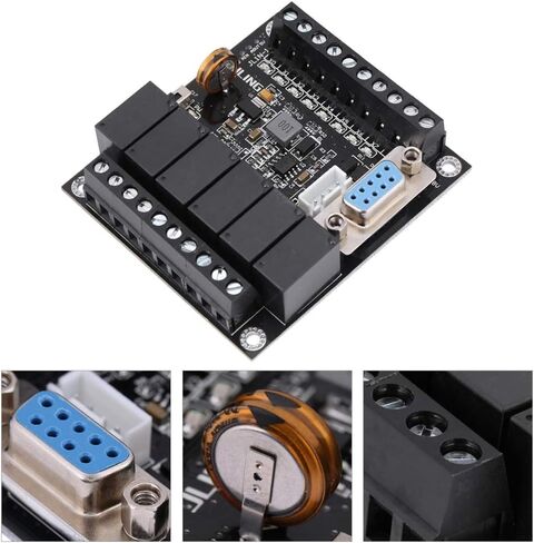 Programmable Logic Controller, DC 24V PLC Industrial Programmable Control Board FX1N-14MR Relay Controller Module for Industrial Automatic Control in Saudi Arabia