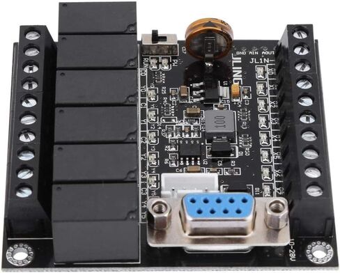 Programmable Logic Controller, DC 24V PLC Industrial Programmable Control Board FX1N-14MR Relay Controller Module for Industrial Automatic Control in Saudi Arabia