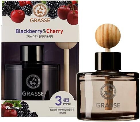 موزع روائح بولسون جراس، معطرات هواء طبيعية للسيارات، عطر سيارات فاخر - رائحة التوت الأسود والكرز (عبوتان) in Kuwait
