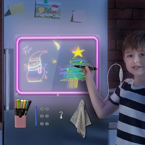 Monthlyand Weekly Magnetic Acrylic Calendar with LED Light Weekly Calendar in Kuwait
