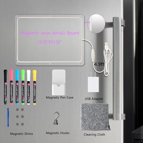 Monthlyand Weekly Magnetic Acrylic Calendar with LED Light Weekly Calendar in Kuwait