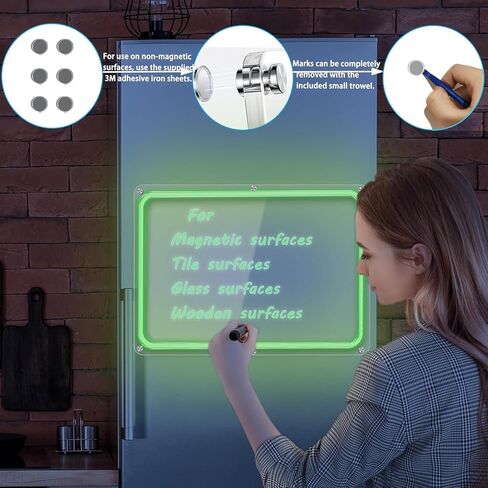 Monthlyand Weekly Magnetic Acrylic Calendar with LED Light Weekly Calendar in Kuwait