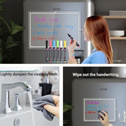 Monthlyand Weekly Magnetic Acrylic Calendar with LED Light Weekly Calendar in Kuwait