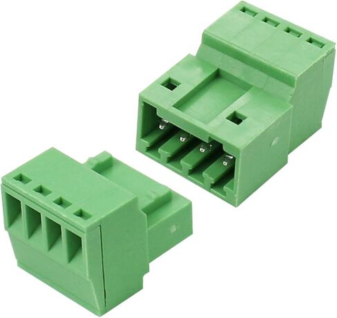 5Set 4P 2.54mm Pitch Screw Terminal Block Pluggable Connector,Pluggable Quick Male and Female Connector for 28-16AWG(5Set 4P) in Saudi Arabia