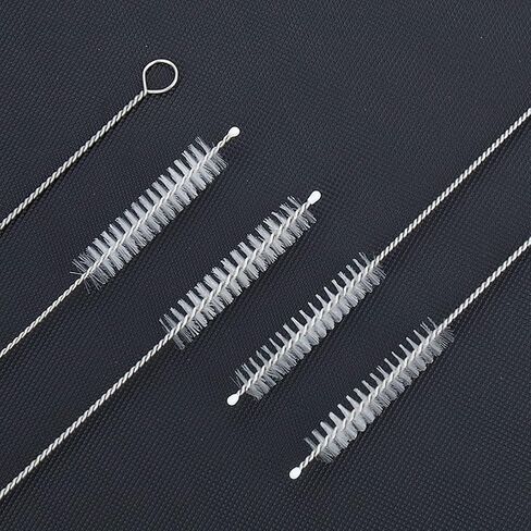 GSHLLO 10 Pcs Nylon Bottle Cleaning Brush Long Straw Brushes Cleaner Pipe Cup Lid Brushes Tube Washing Cleaner Bristle Tool for Pipe Straw White in Saudi Arabia