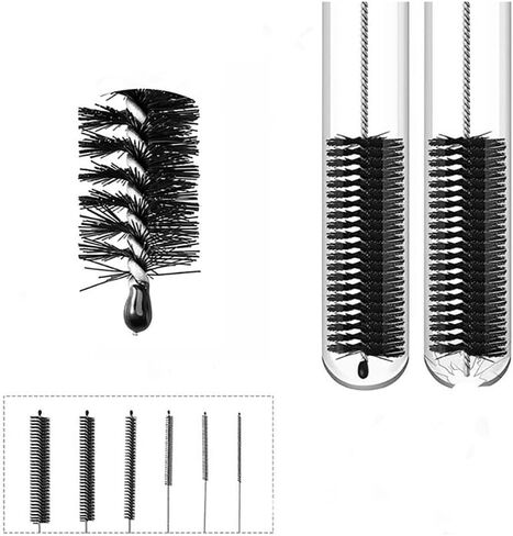 GSHLLO 10 Pcs Nylon Bottle Cleaning Brush Long Straw Brushes Cleaner Pipe Cup Lid Brushes Tube Washing Cleaner Bristle Tool for Pipe Straw White in Saudi Arabia