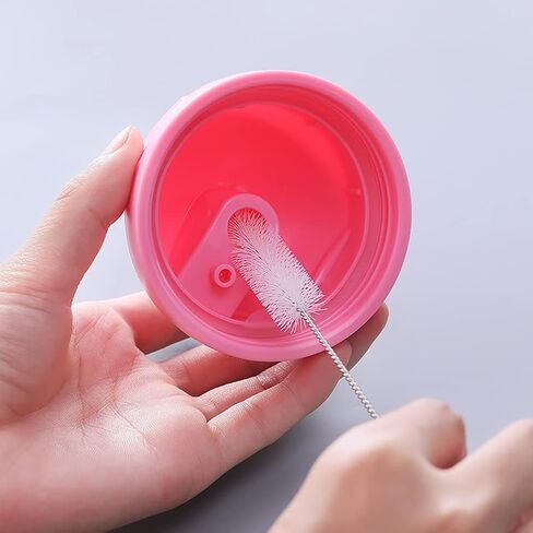GSHLLO 10 Pcs Nylon Bottle Cleaning Brush Long Straw Brushes Cleaner Pipe Cup Lid Brushes Tube Washing Cleaner Bristle Tool for Pipe Straw White in Saudi Arabia
