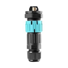 EW-M19 Industrial Waterproof Connector IP68 Rotary Unlocking Circular Connector PA66 Polyamide Shell Aviation Connector Fast Release Electrical Connector M19 2-3 Pin Thread Socket (2 Pin)