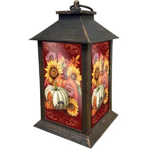 Fall Beauty Lantern 13.5" x 5.5" x 5.5" Briarwood Lane