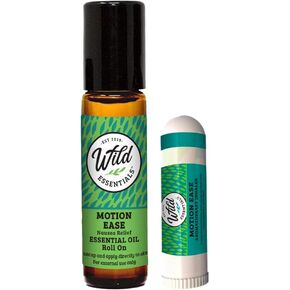 Motion Ease Nasal Inhaler and Roll On Essential Oils, 2 Piece Set, Relief for Motion Sickness, Sea Sickness, Car Sickness, Nausea and Vomiting, Dizziness